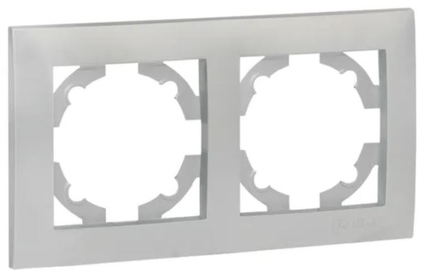 Изображение товара Рамка двухпостовая EKF серии Валенсия для электроустановки