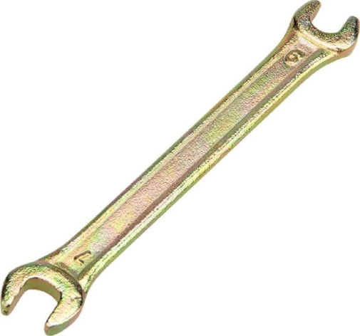 Изображение товара Рожковый ключ Rexant 12-5821-2 6-7 мм, желтый цинк, 111 мм