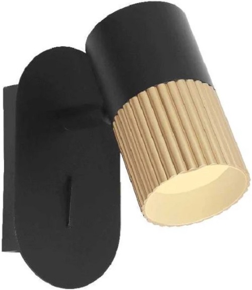 

Светильник настенно-потолочный WOLTA WSL-GU10/W18BG под лампу GU10 1х50 настенный поворотный черный/золотой Duo, WSL-GU10/W18BG