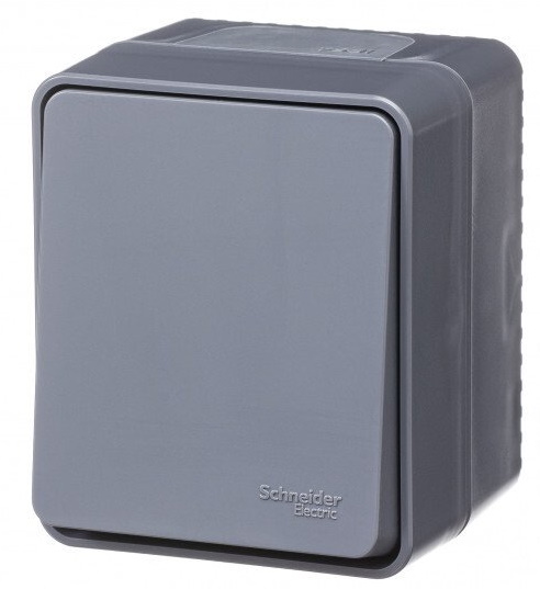 

Выключатель одноклавишный Systeme Electric ATN544015 AtlasDesign PROFI IP54 О/У 10 АХ, Антрацит, ATN544015