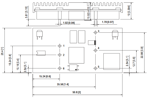 

Преобразователь DC-DC модульный Mean Well NSD10-12S5 конвертор: PCB 2"x1"; 10 Вт; Выход 5В / 2А; Вход: 9.8...36 [12] В; -25...70 °C, NSD10-12S5