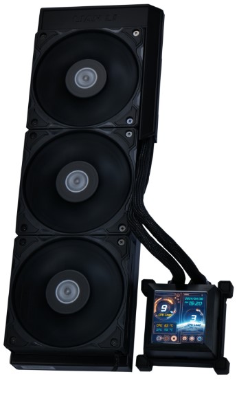 

Система охлаждения жидкостная Lian Li HydroShift LCD 360S G89.GHSLCD36SB.00 LGA1700/1800/AM4/AM5 (3*120mm, 200-2500rpm, 73.14CFM, 29.8dBa), HydroShift LCD 360S