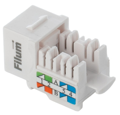 фото Модуль Keystone RJ45 UTP Filum FL-KJ-U5E-WT-90 в Уфе