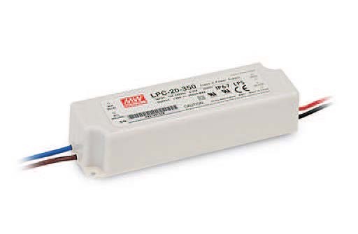 

Драйвер светодиодный Mean Well LPC-20-350 P вых: 16 Вт; Выход: 0.35 А; U1: 3...48 В; I1: 350 мА; Стабилизация: ток; Вход: 110/220В авто, LPC-20-350