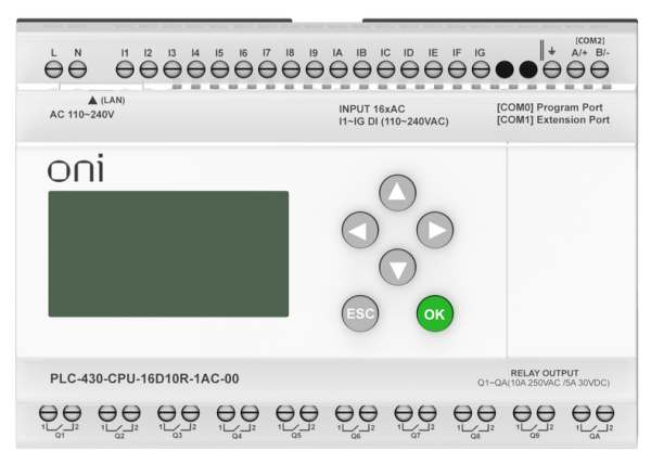 фото Модуль  ONI PLC-430-CPU-16D10R-1AC-00 в Воронеже