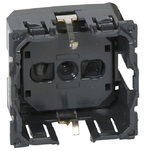 Изображение товара Розетка Legrand 067161 серии Celiane с заземлением для встраиваемого монтажа