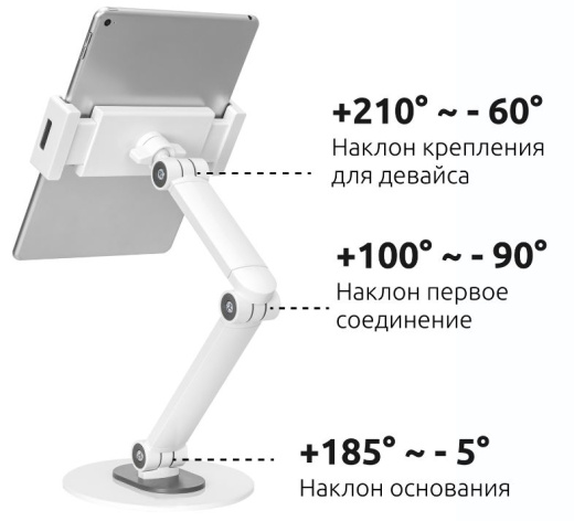 фото Подставка настольная UNITEKI ST160WTAB