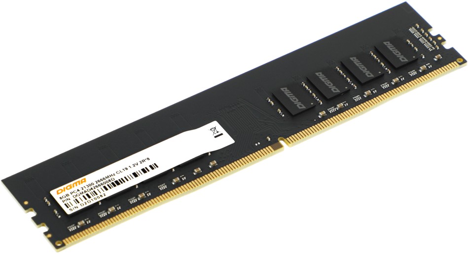 

Модуль памяти DDR4 8GB Digma DGMAD42666008D 2666MHz RTL PC4-21300 CL19 DIMM 288-pin 1.2В dual rank Ret, DGMAD42666008D