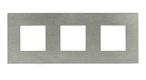 

Рамка ABB N2273 OX 2CLA227300N4001 3-постовая, 2+2+2 модуля, IP20 (сталь), N2273 OX