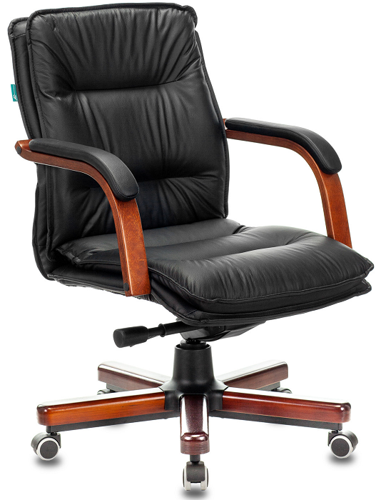 

Кресло Бюрократ T-9927WALNUT-LOW руководителя, цвет черный, кожа, низк.спин. крестовина металл/дерево, T-9927WALNUT-LOW