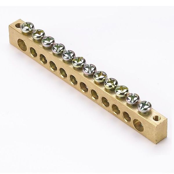 

Шина EKF sn0-125-12-k PEN "ноль-земля" (8x12мм) 12 отв. латунь крепеж по краям, sn0-125-12-k