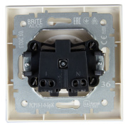 фото Розетка без заземления  IEK BR-R10-10-K36