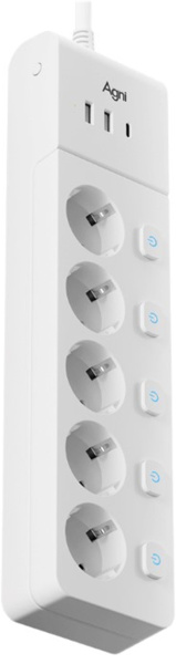 фото Сетевой фильтр AGNI TP-FI3U5E-C-2m-white в Нижнем Новгороде