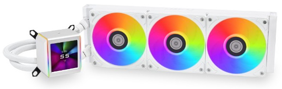 

Система охлаждения жидкостная Lian-Li GA II LCD 360 White G89.GA2ALCD36W.00 LGA1151/1200/1700/AM5/AM4 (Al+Cu, 79.9CFM, 30dBa, ARGB, LCD) ret, GA II LCD 360 White