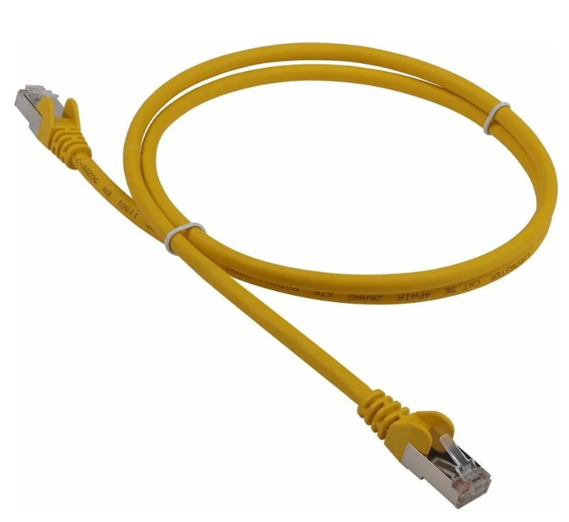 

Кабель патч-корд F/UTP 5e кат. 0,5м. Lanmaster LAN-PC45/S5E-0.5-YL RJ45 - RJ45, 4 пары, желтый, LSZH, LAN-PC45/S5E-0.5-YL