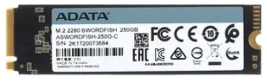 фото Накопитель SSD M.2 2280 ADATA ASWORDFISH-250G-C