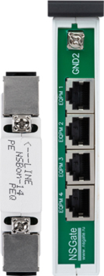 

Устройство защиты NSGate NSBon-15 CEVP4GEP линий Ethernet 10/100/1000M + PoE, 4 порта, патч-корд 4 шт, NSBon-15