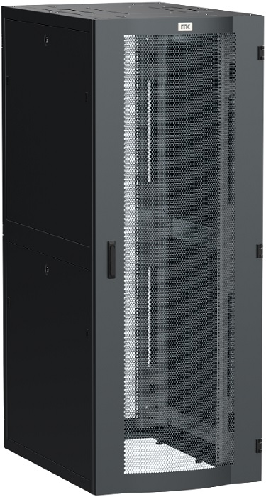 

Шкаф напольный 19", 48U ITK LS05-48U82-2PP LINEA S 800х1200мм перфорированные двери, черный, LS05-48U82-2PP