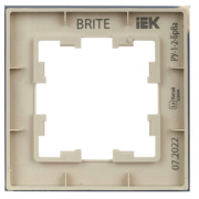 фото Рамка одинарная IEK BR-M12-G-K10