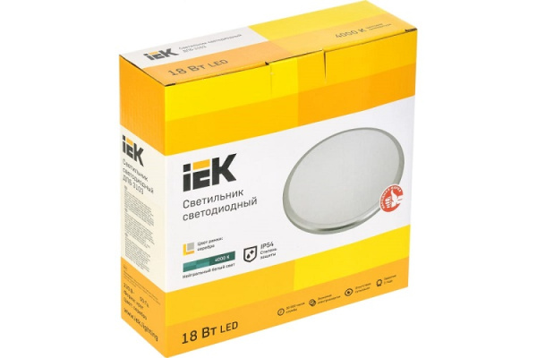 фото Светильник светодиодный IEK LDPB0-3103-18-4000-K01 в Красноярске