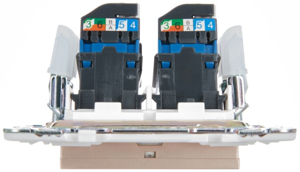 фото Розетка компьютерная двойная IEK SK-K20-2-K98 в Уфе