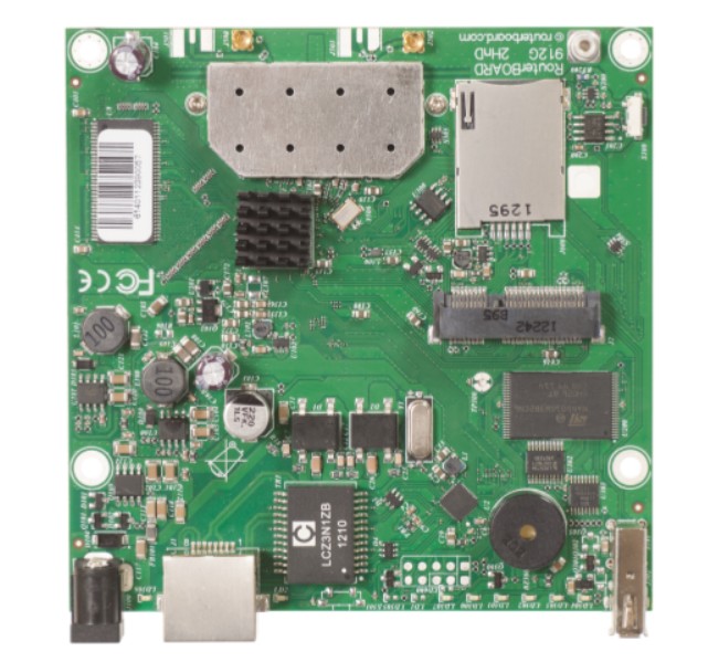 

Материнская плата Mikrotik RB912UAG-2HPnD L4,64MB DDR2,Atheros AR9342 600MHz,802.11b/g/n,(1) Gigabit port with Auto-MDI/X,PoE: 8-30V DC, RB912UAG-2HPnD