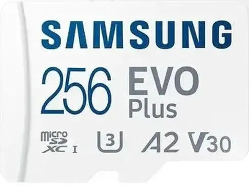 

Карта памяти MicroSDXC 256GB Samsung EVO+ MB-MC256SA/KR Class 10 UHS-I U3 160/90MB/s, EVO+