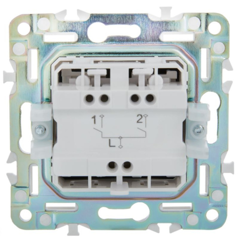 фото Выключатель двухклавишный с подсветкой  IEK SK-V20-1-10-K53 в Уфе