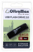 фото Накопитель USB 2.0 OltraMax OM-64GB-310-Black