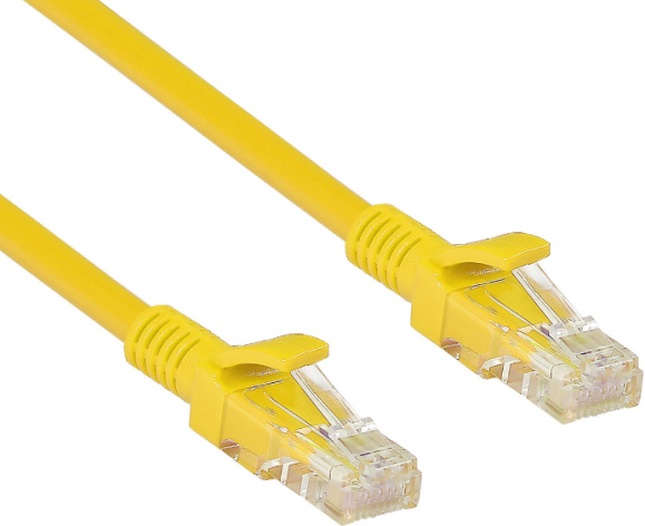 фото Кабель патч-корд U/UTP 5e кат. 5м Exegate UTP-RJ45-RJ45-5e-5M-YL в Челябинске
