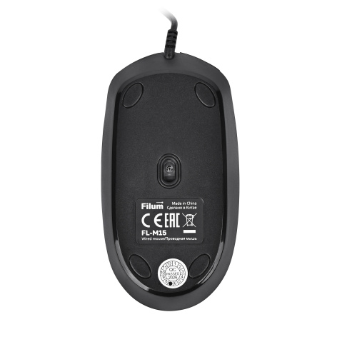фото Оптическая светодиодная мышь Filum FL-M15-BK, Черный, [FL-M15-BK] в Санкт-Петербургe