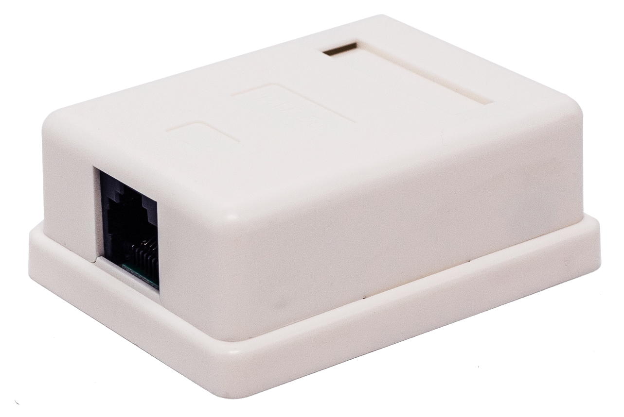 

Компьютерная розетка настенная Filum FL-NA-SOCKET5E-1 5E кат., 1 х RJ-45/8p8c, 110/Krone, FL-NA-SOCKET5E-1