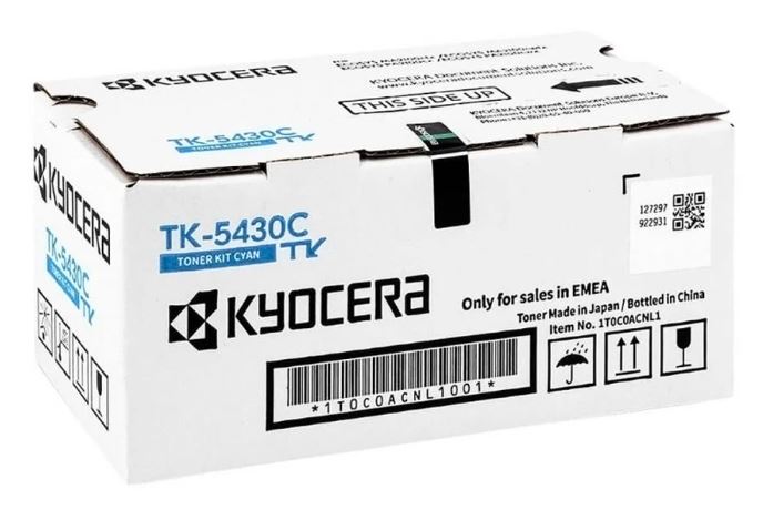 

Тонер-картридж Kyocera TK-5430C 1T0C0ACNL1 для ECOSYS PA2100cx, PA2100cwx , MA2100cwfx , MA2100cfx , голубой, 1 250 стр, TK-5430C