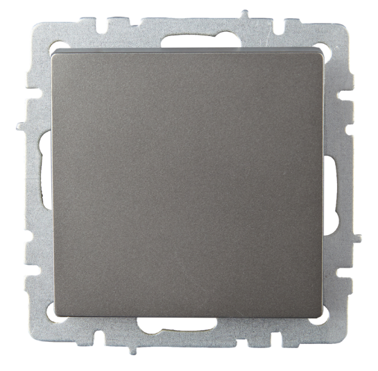 

Переключатель одноклавишный IEK BR-V12-0-10-K46 BRITE 10А ВС10-1-6-БрС Сталь, BR-V12-0-10-K46