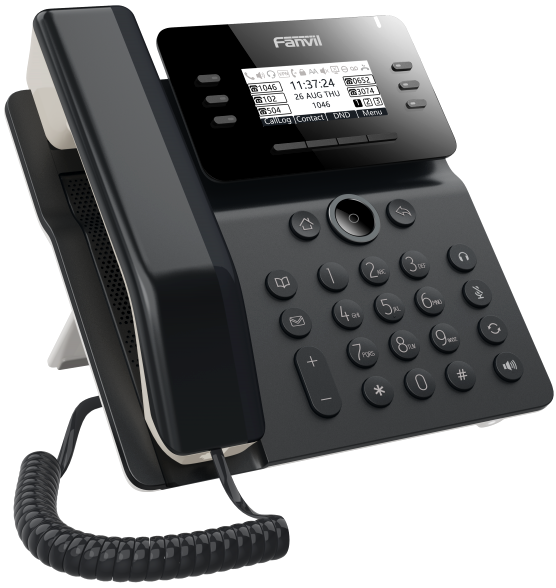 

Телефон VoiceIP Fanvil V62 6 линий SIP, 2х10/100/1000, 2,7" дисплей 192*64, POE, 15 DSS клавишь, V62
