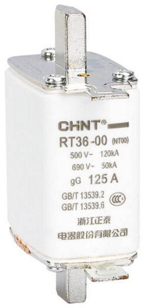 Изображение товара Плавкая вставка CHINT 521208 с ножевым контактом RT36 для защиты электрических устройств