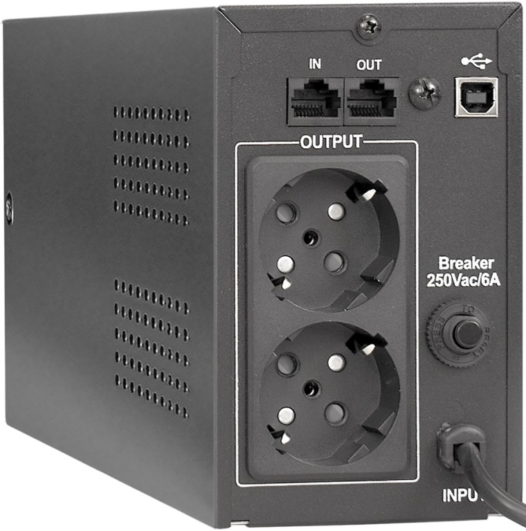 

Источник бесперебойного питания Exegate Power Back BNB-850.LED.AVR.EURO.RJ.USB EP285474RUS 850VA/480W, LED, AVR,2 евророзетки, RJ45/11, USB, black, Power Back BNB-850.LED.AVR.EURO.RJ.USB