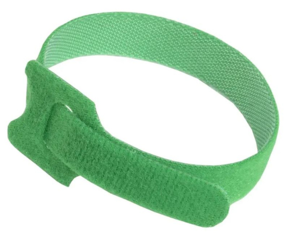 Изображение товара Хомут ITK HKVG-W14-L210 210 мм зеленый 100 шт с мягкой пряжкой