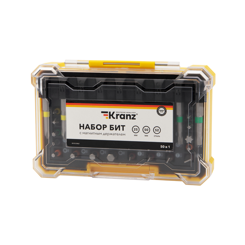 

Набор бит KRANZ KR-92-0462 с магнитным держателем 25-50 мм, 49 шт. (50 шт./уп.), KR-92-0462