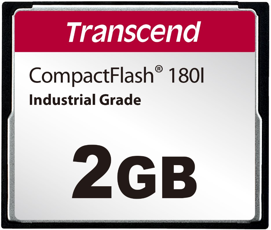 

Промышленная карта памяти CompactFlash 2GB Transcend TS2GCF180I CF180i, 85/70MB/s, 53TBW, TS2GCF180I