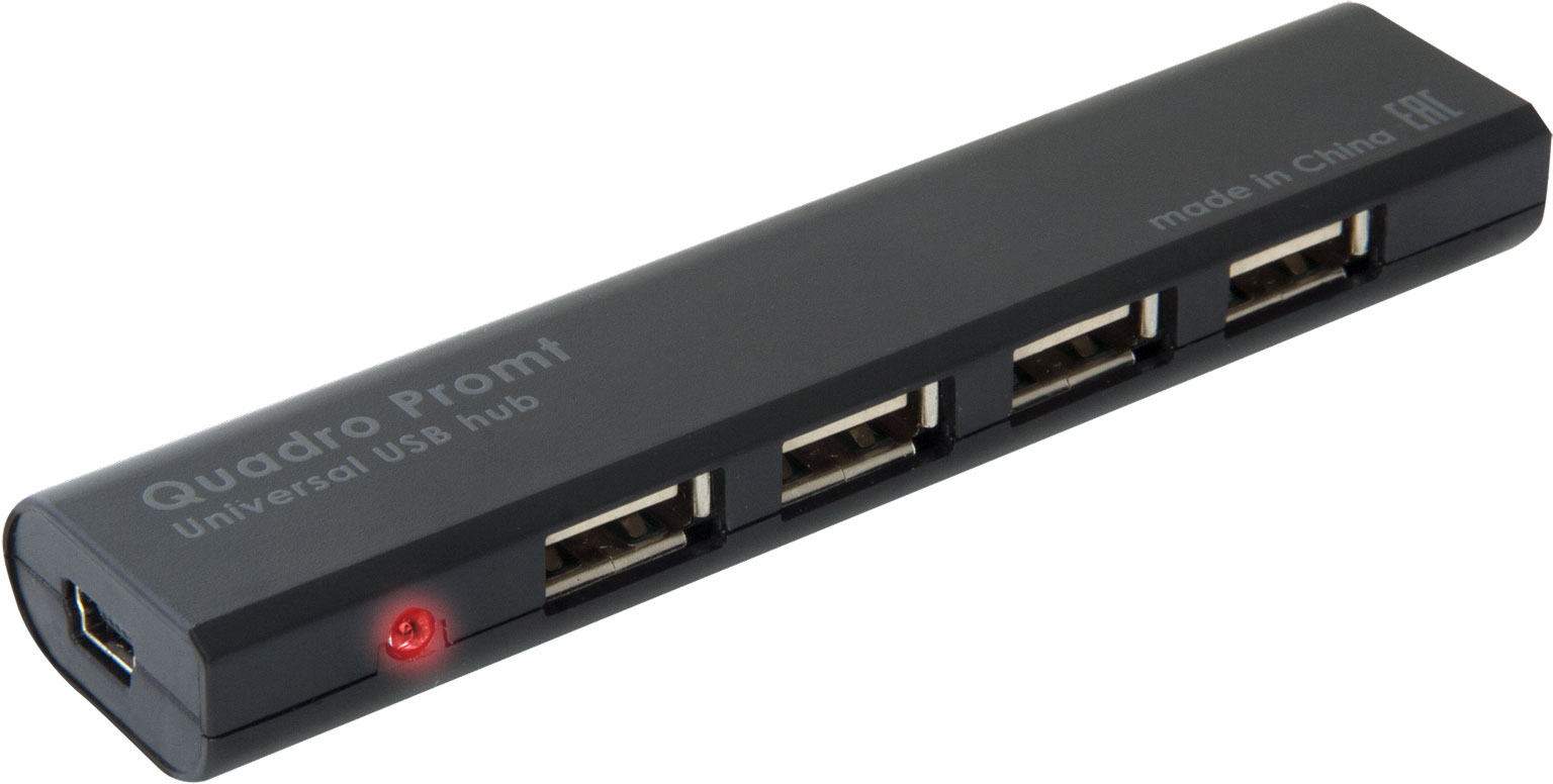

Разветвитель USB 2.0 Defender Quadro Promt 83200 4 порта, Quadro Promt
