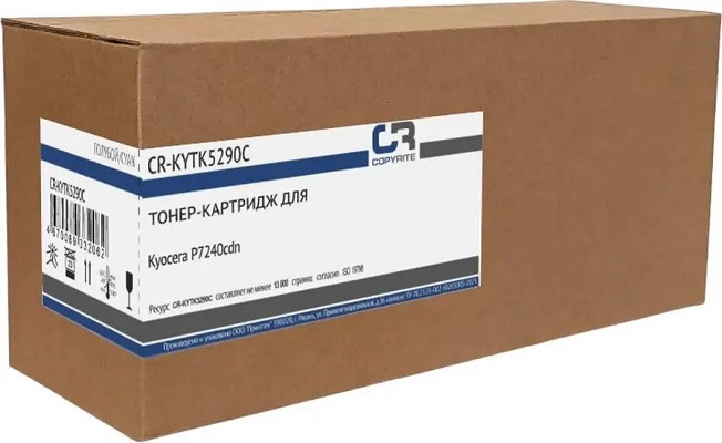 

Тонер-картридж CopyRite CR-KYTK5290C для Kyocera P7240cdn, TK-5290C, 13000 стр, cyan, CR-KYTK5290C