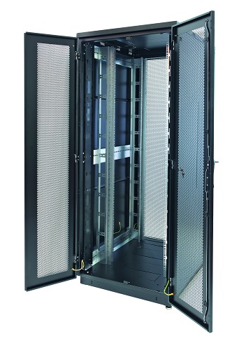 

Шкаф напольный 19", 42U Eurolan 60F-42-8A-35BL Racknet S3000 800 × 1000, передняя дверь перфорированная двустворчатая, задняя дверь перфорированная, 60F-42-8A-35BL