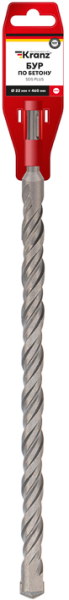 Изображение товара Бур для бетона Kranz KR-91-0055 SDS-plus 22 мм 460 мм профессиональный инструмент