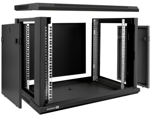 фото Шкаф настенный 19", 9U Exegate EC-WM-9U.450.M.BLACK в Екатеринбурге