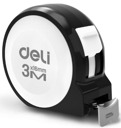 

Рулетка Deli H8003A Home Series White 3м х 16мм, эксклюзивный дизайн, H8003A