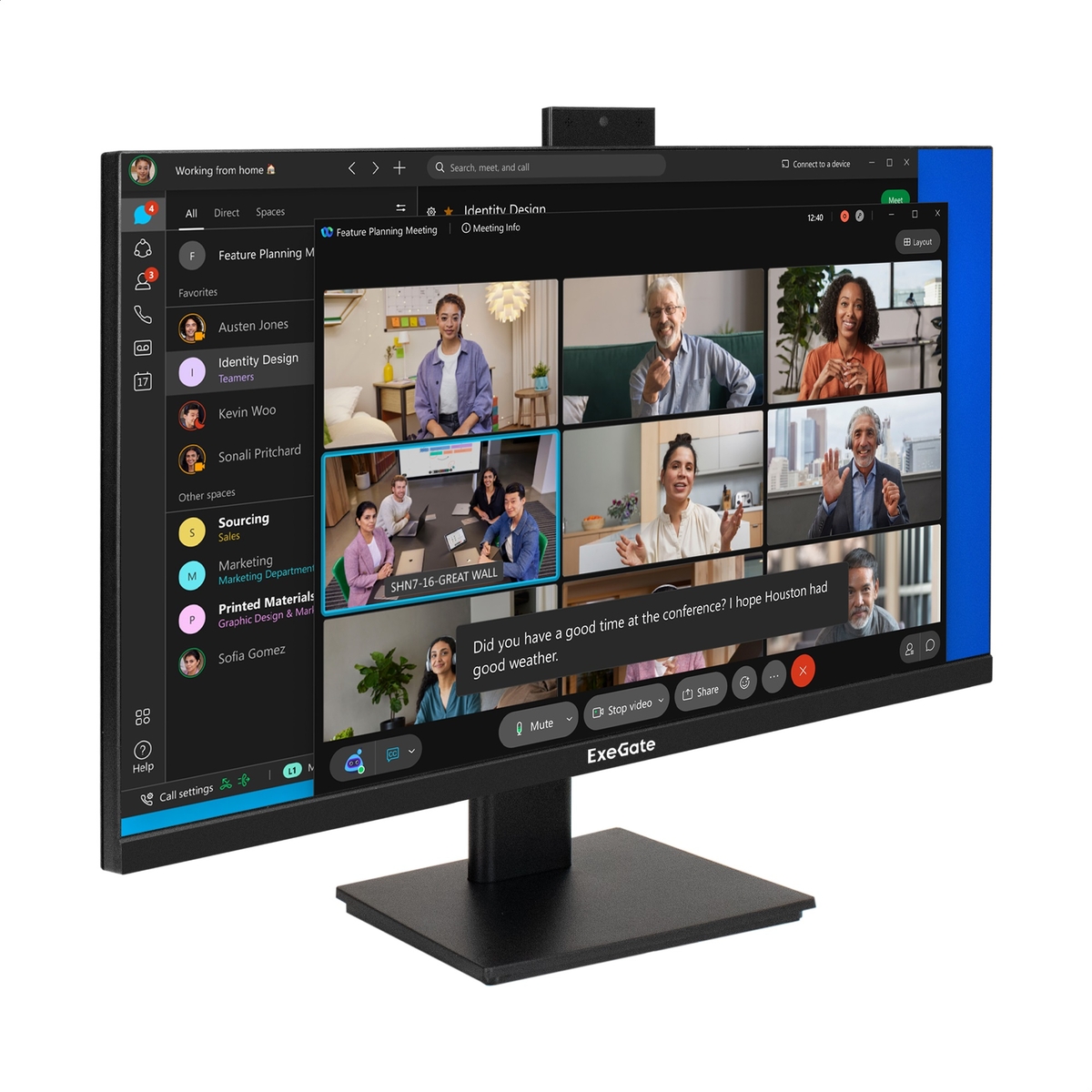 

Монитор 27" Exegate SuperView EA2700 EX298880RUS IPS LED Grade A+, FHD, 1920x1080, 75Гц, 16:9, 250cd/m2, 1000:1, 178°/178°, 5ms, D-Sub, HDMI, FHD веб-, SuperView EA2700