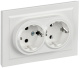 фото Розетка двухместная с заземлением в сборе IEK BR-R24-16-K01-F-PRO в Омске