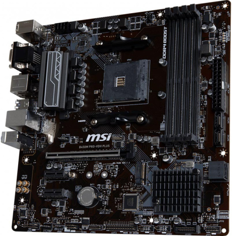 фото Материнская плата mATX MSI B450M PRO-VDH PLUS