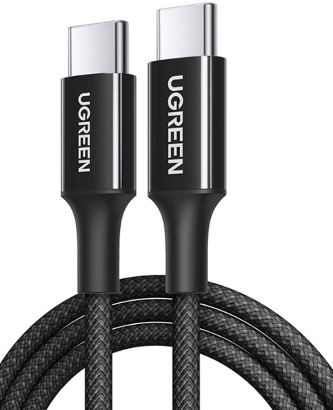Изображение товара Кабель UGREEN L501 USB Type-C 2м черный для зарядки и передачи данных